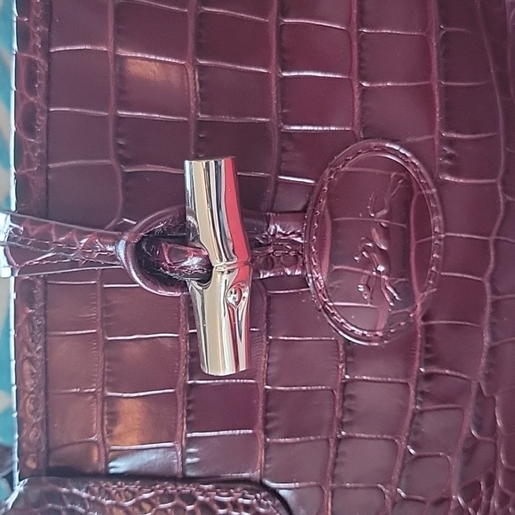 Longchamp Roseau Croc Embossed Tote - Picture 2 of 13